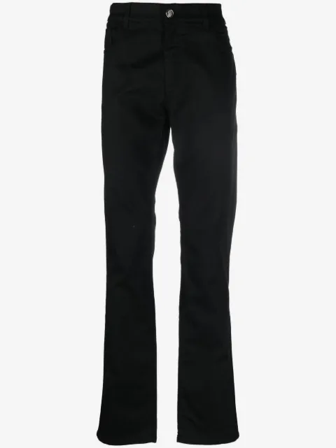Billionaire logo-patch slim-fit jeans