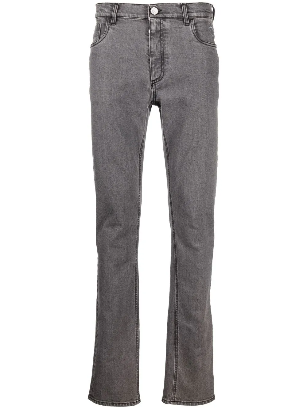 

Billionaire mid-rise straight-leg jeans - Grey