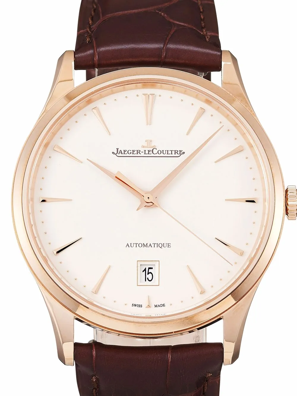 JaegerLeCoultre 2021 마스터 울트라 씬 데이트 39mm 시계 Farfetch
