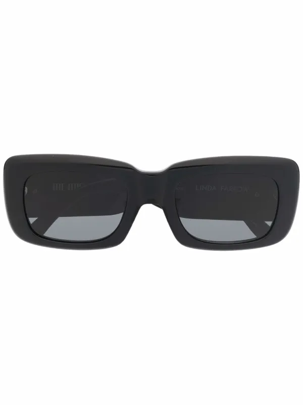 Linda Farrow X the Attico Marfa Square-frame Sunglasses in Black