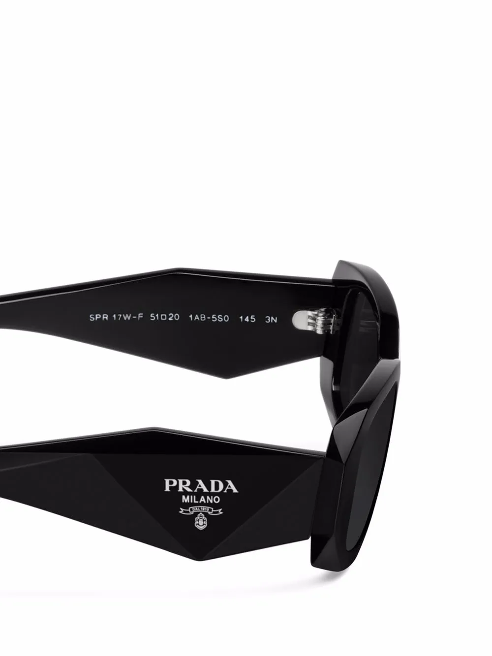 Prada Eyewear Symbole Oversized geometric arm Sunglasses Farfetch