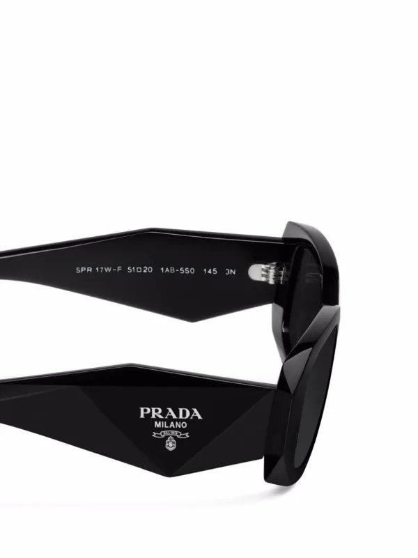 Shop Prada Eyewear Symbole oversized geometric-arm sunglasses with Express  Delivery - FARFETCH