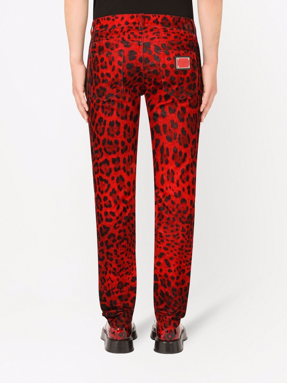 фото Dolce & gabbana джинсы скинни с леопардовым принтом
