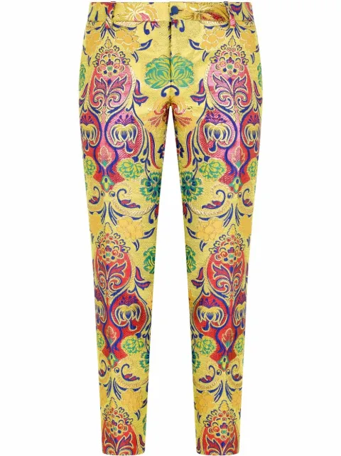 Dolce & Gabbana patterned jacquard tailored trousers