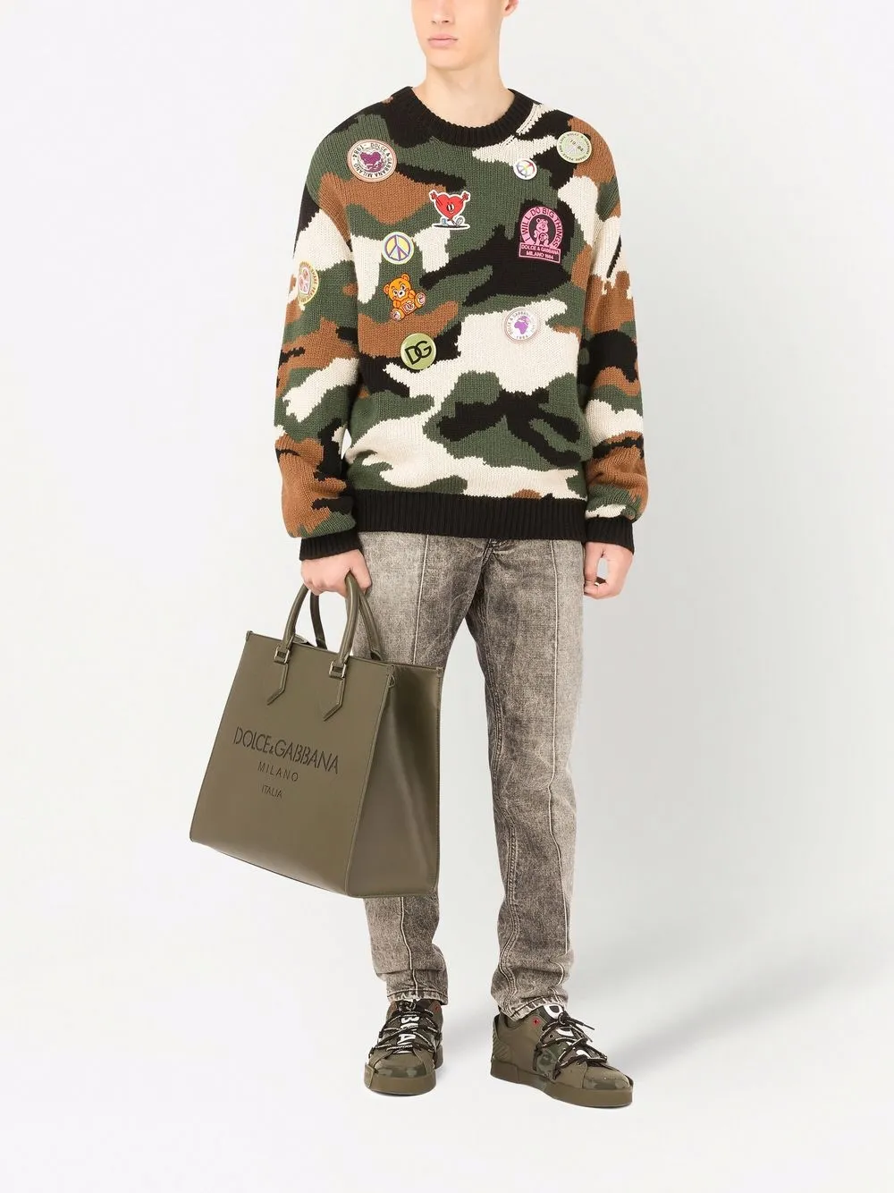 фото Dolce & gabbana прямые джинсы средней посадки