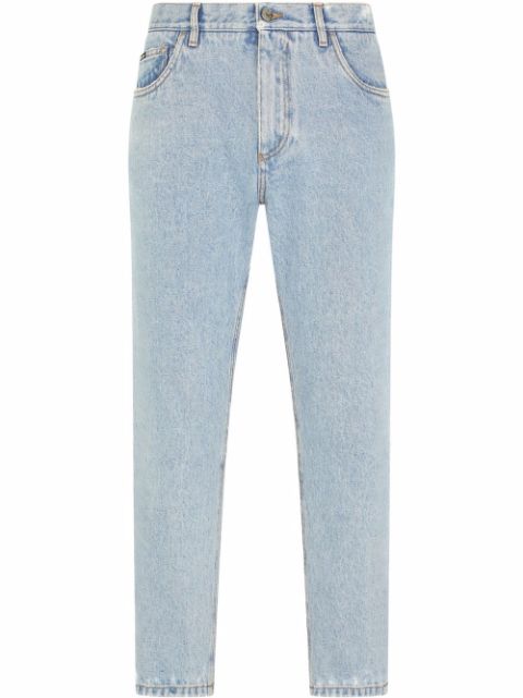 Dolce & Gabbana straight-leg cropped jeans Men