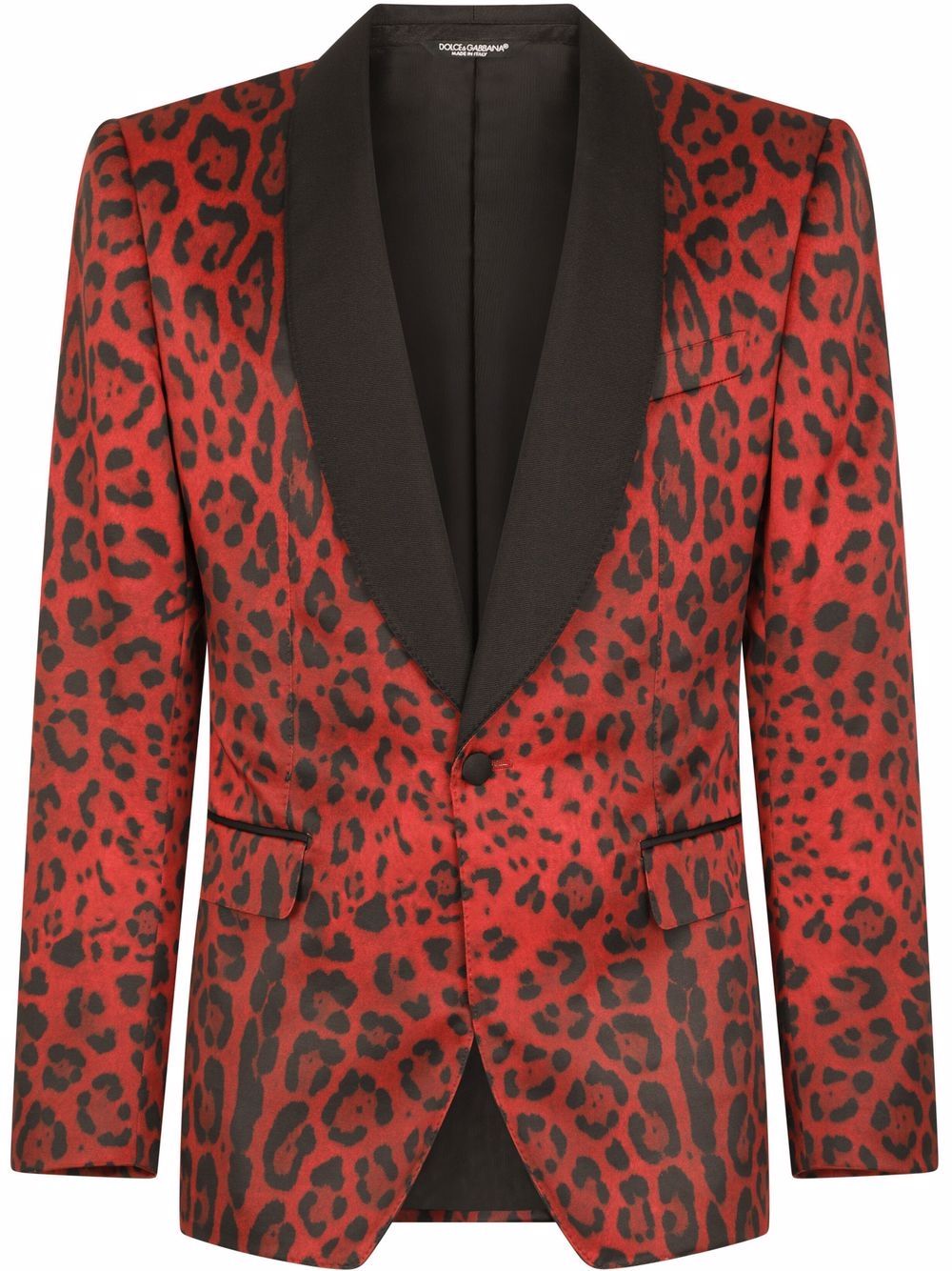 фото Dolce & gabbana пиджак с леопардовым принтом