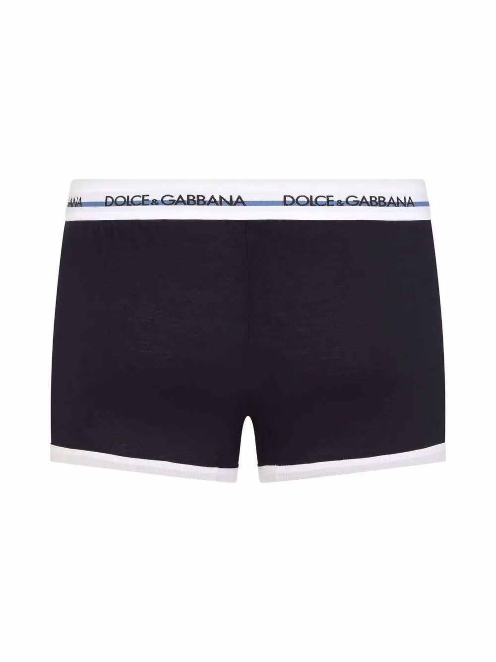 Shop Dolce & Gabbana Piqué Boxer Briefs In Blue