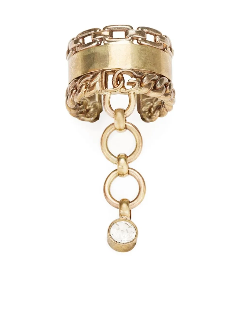 

Dolce & Gabbana anillo con diseño ancho - Dorado