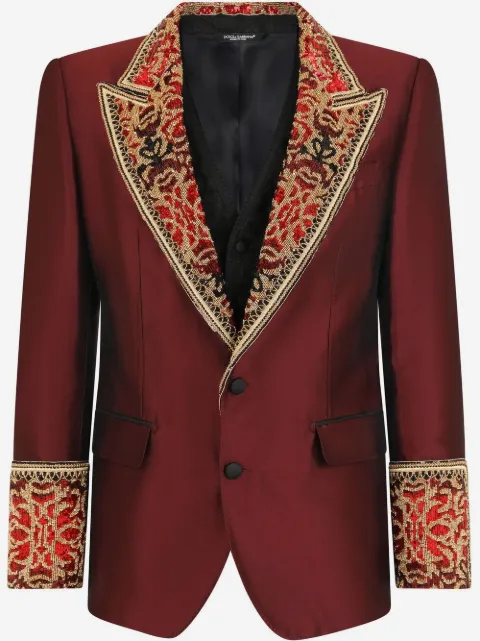 Dolce & Gabbana Sicilia-fit rhinestone-embellished tuxedo suit