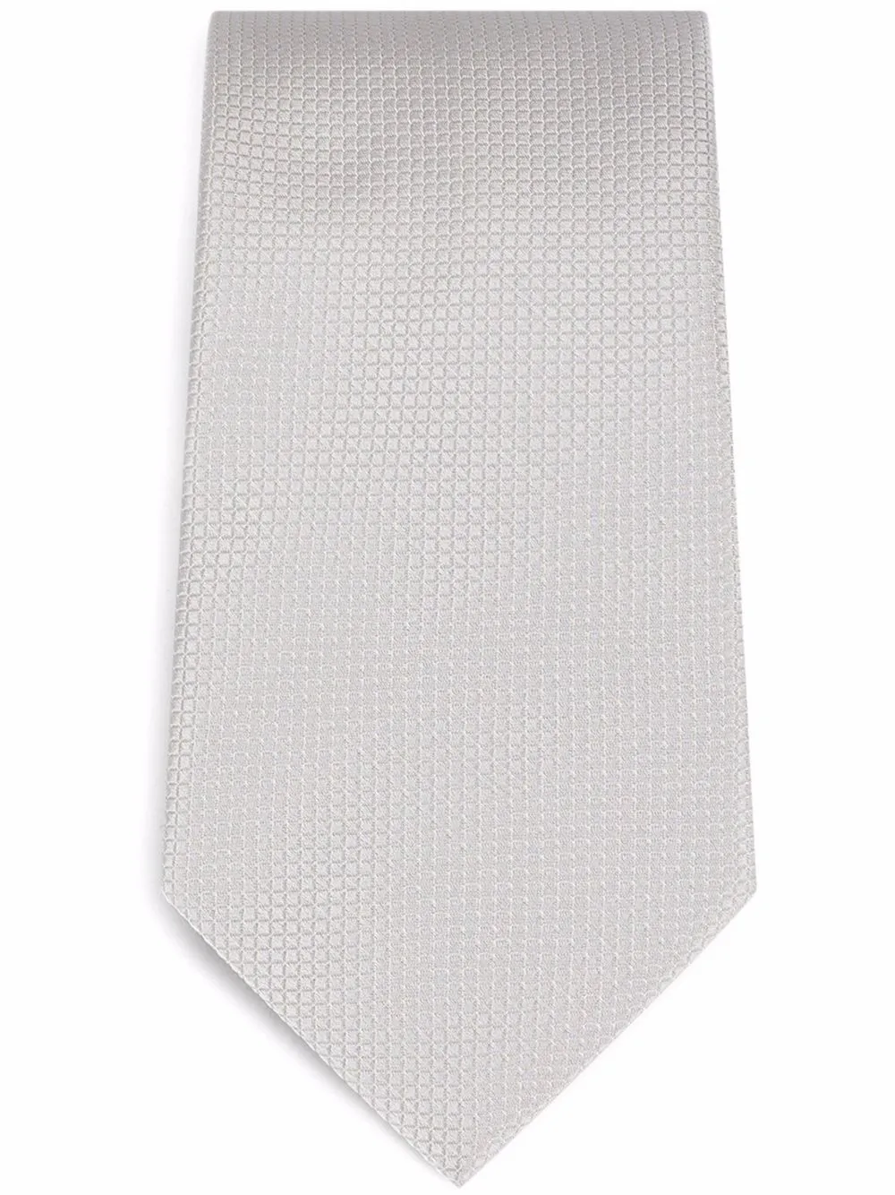 

Dolce & Gabbana corbata con motivo a cuadros - Blanco