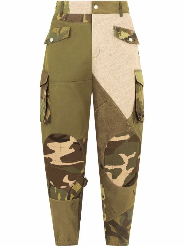 Dolce & Gabbana Men's Camouflage-Print Cargo Trousers