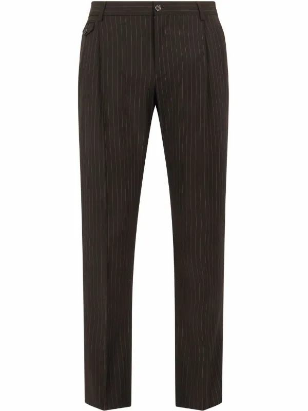 Dolce \u0026 Gabbana Pinstripe Tailored wool 