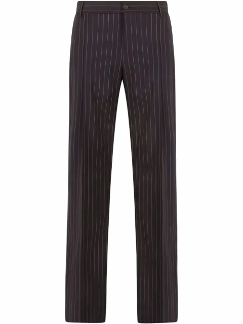 Dolce & Gabbana pinstripe straight leg trousers