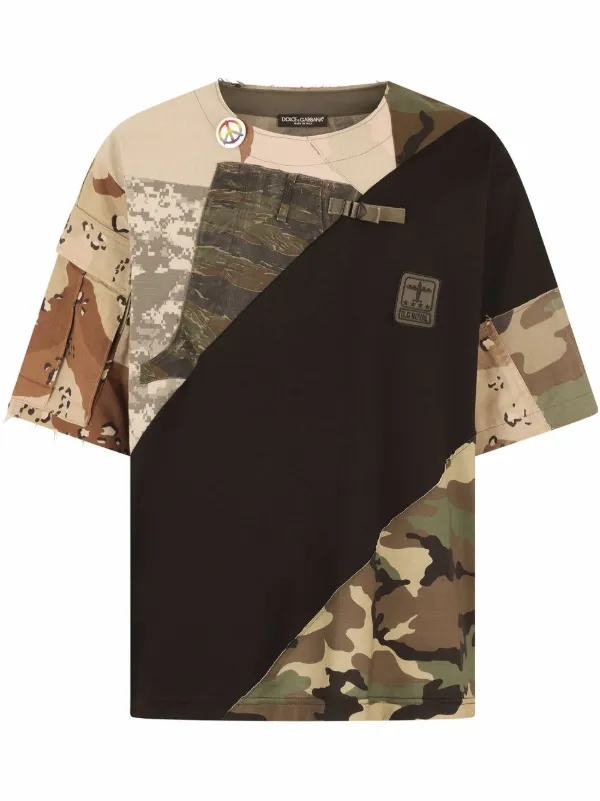 Dolce & Gabbana Deconstructed Military T-shirt - Farfetch