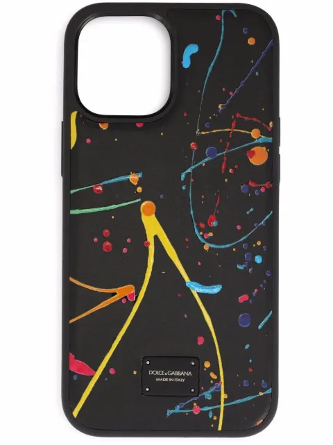 Dolce & Gabbana حافظة iPhone بطبعة تجريدية