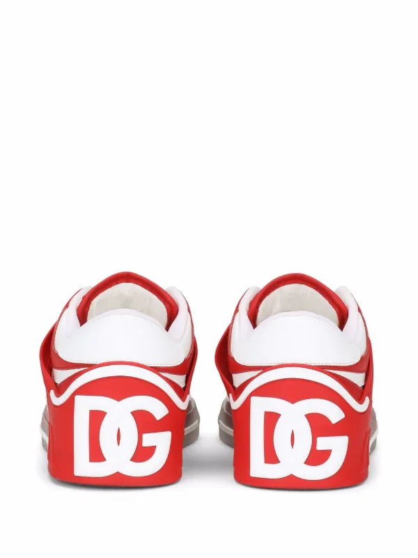 Dolce & Gabbana Transparent cut-out Sneakers | Red | FARFETCH