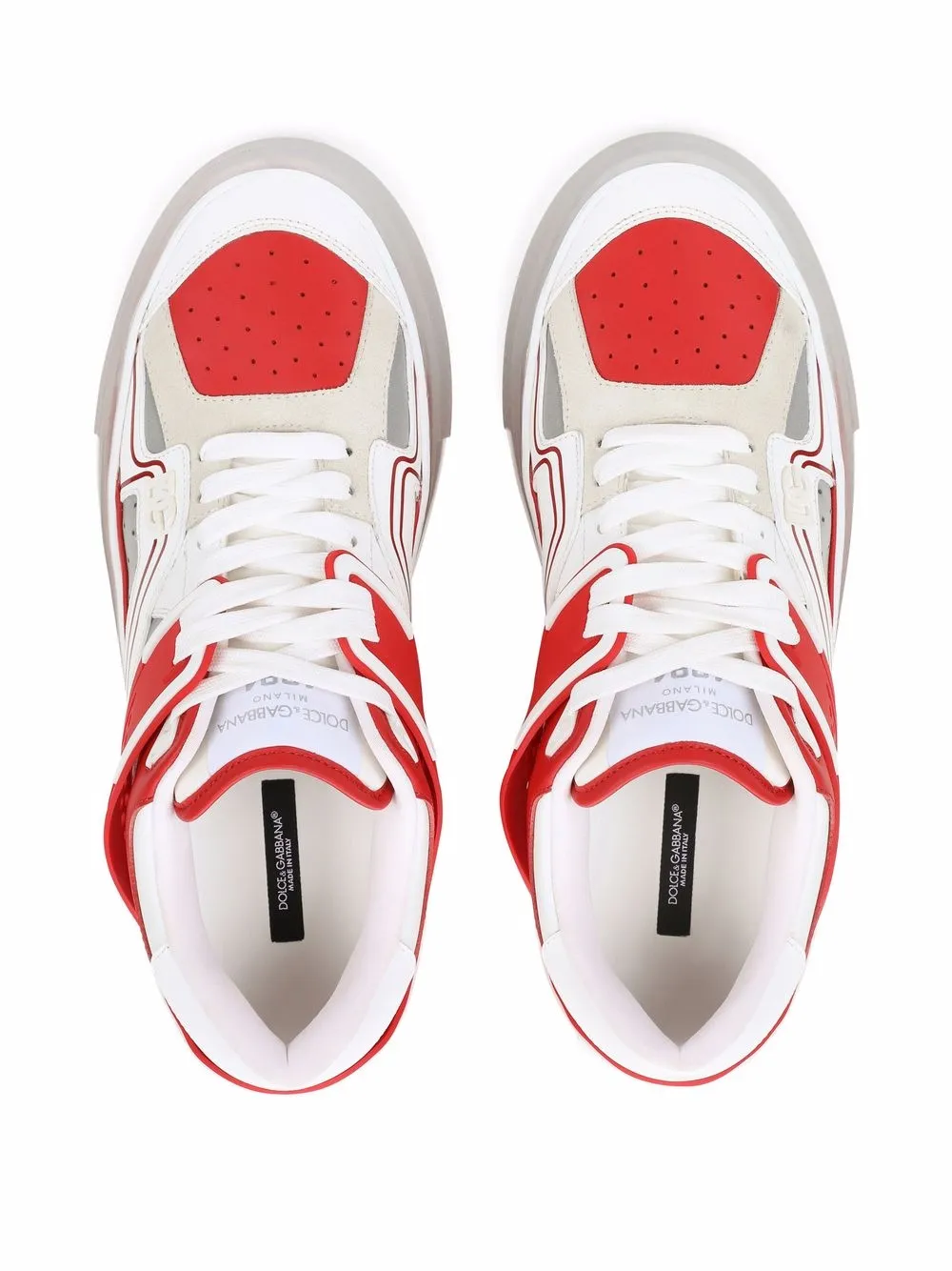 Dolce & Gabbana Transparent cut-out Sneakers | Red | FARFETCH