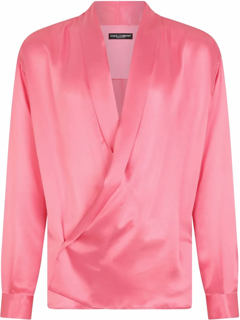 

Dolce & Gabbana open-front draped shirt - Pink