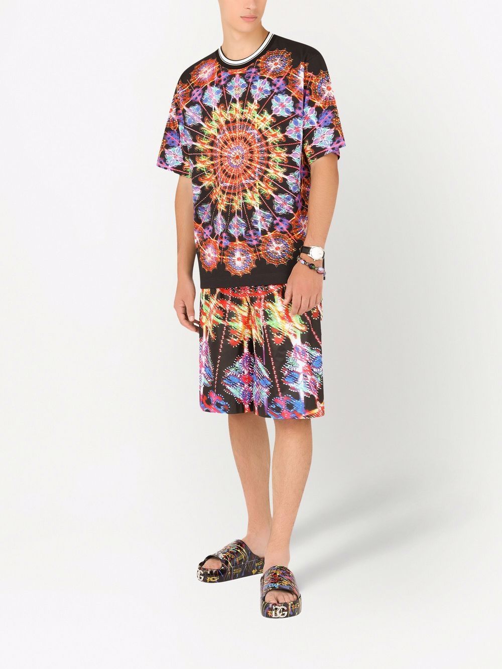 Dolce & Gabbana T-shirt met print - Zwart