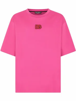 dolce and gabbana pink t shirt