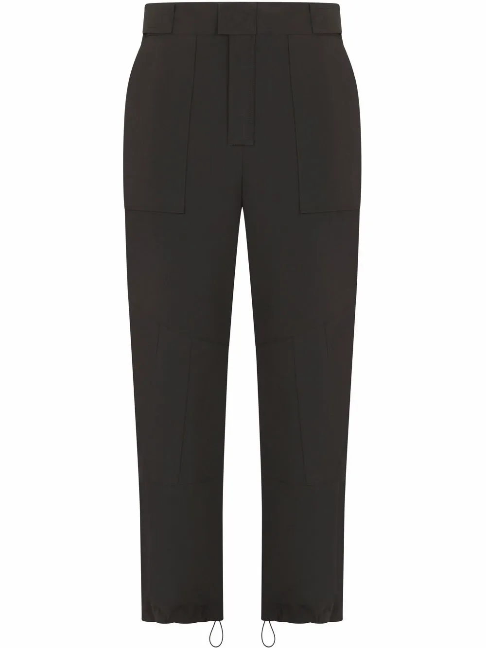 

Dolce & Gabbana pantalones de seda rectos - Negro