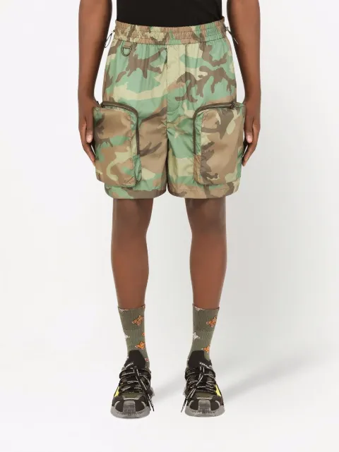 Dolce \u0026 Gabbana Camouflage Cargo Shorts 