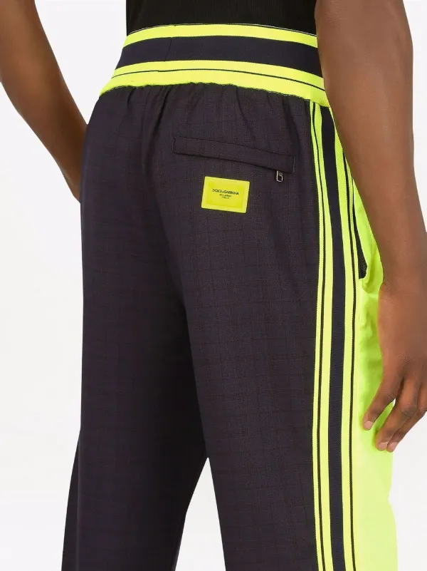 DOLCE&GABBANA ロゴライン トラックパンツ Dolce & Gabbana Side-Stripe Logo Printed Track Pants