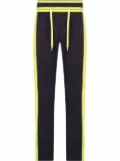 Dolce & Gabbana checked logo track pants - Blue