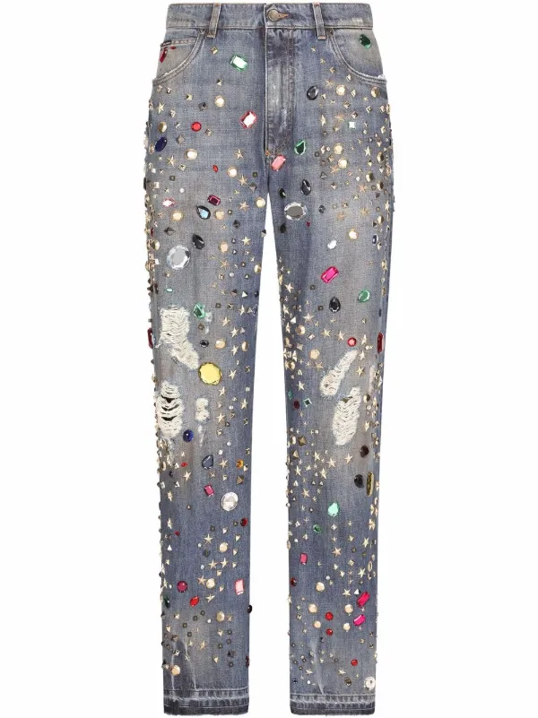 Dolce & Gabbana stone-embellished Jeans - Farfetch