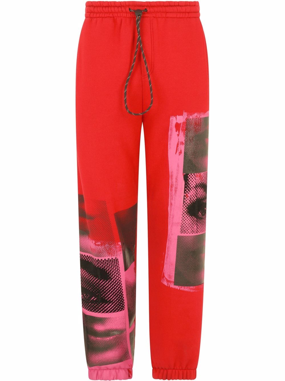 

Dolce & Gabbana pantalones con estampado fotográfico - Rojo