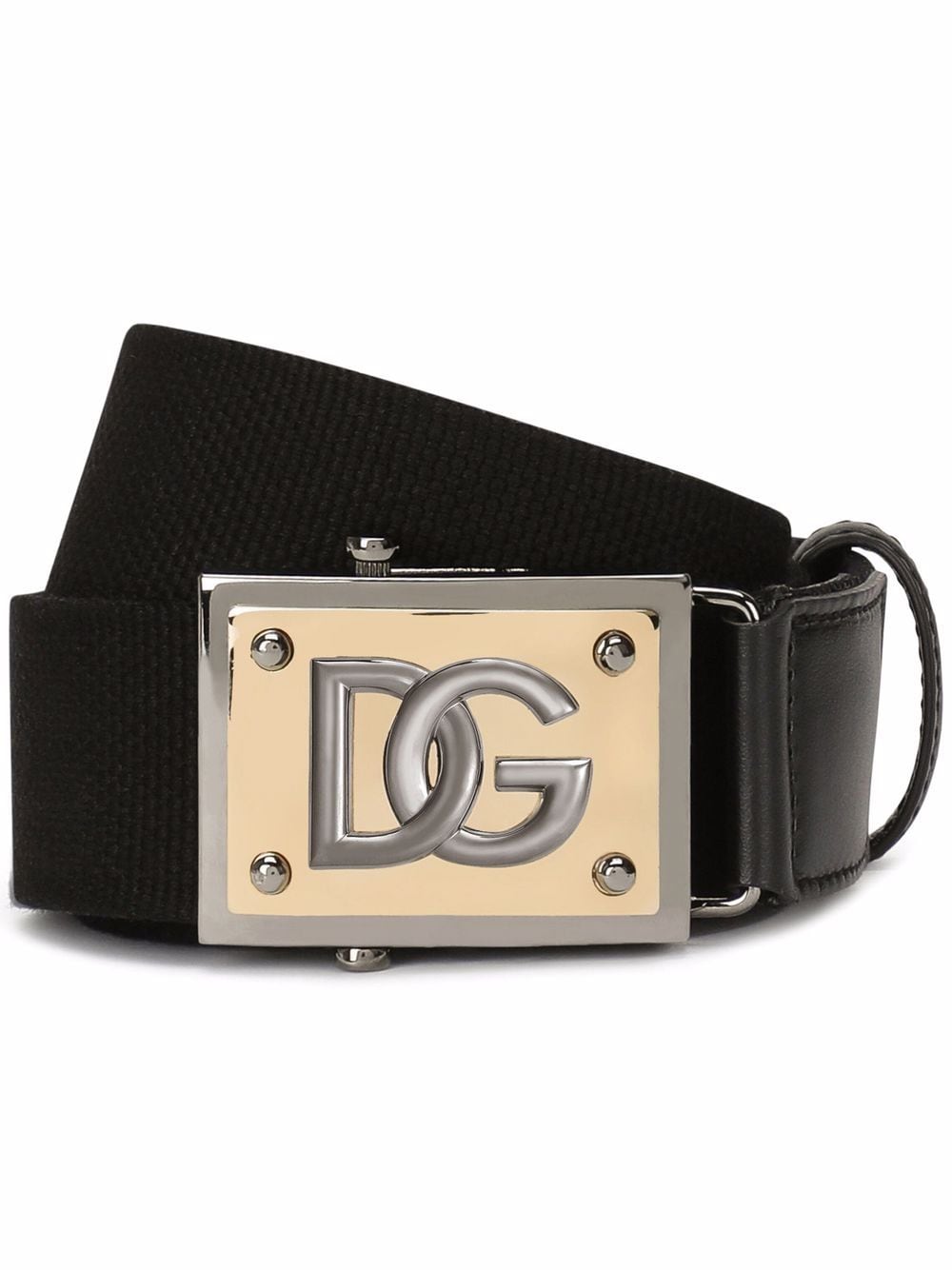 Dolce & Gabbana logo buckle belt – Black