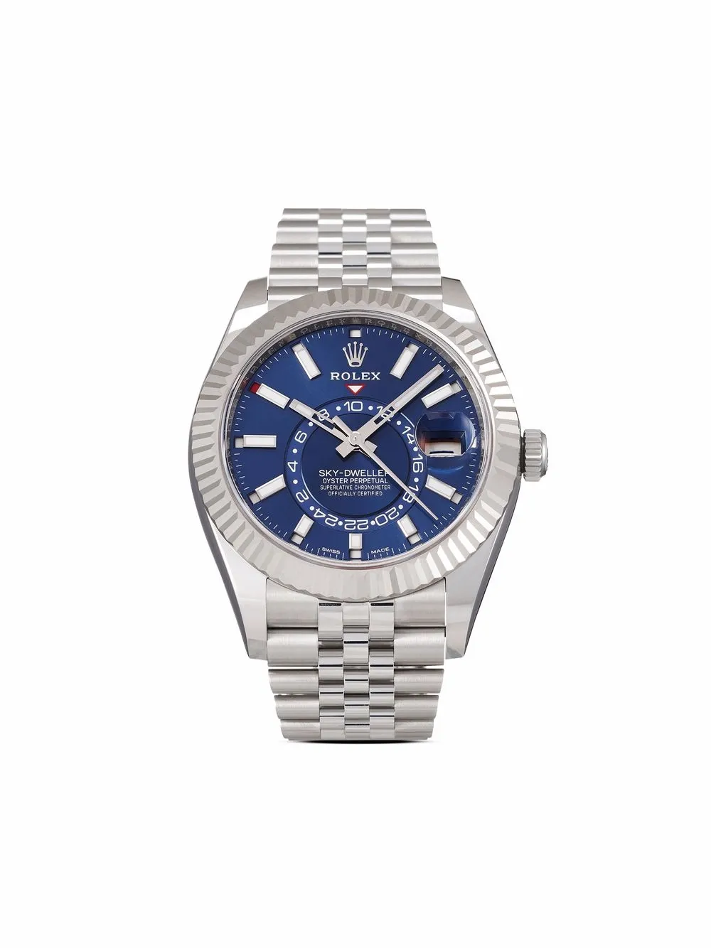 фото Rolex наручные часы sky-dweller pre-owned 42 мм 2021-го года