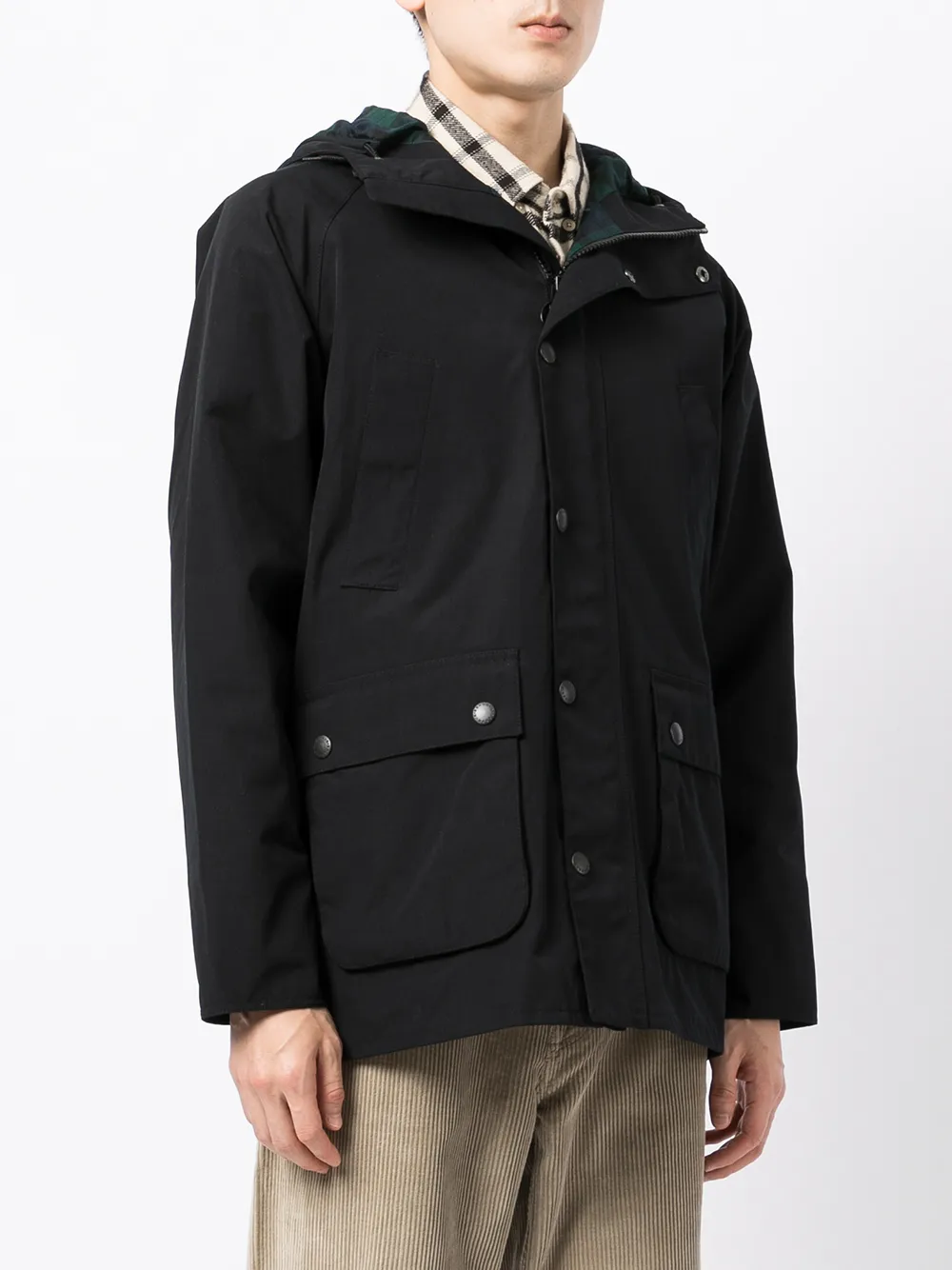 фото Barbour непромокаемая куртка bedale с капюшоном