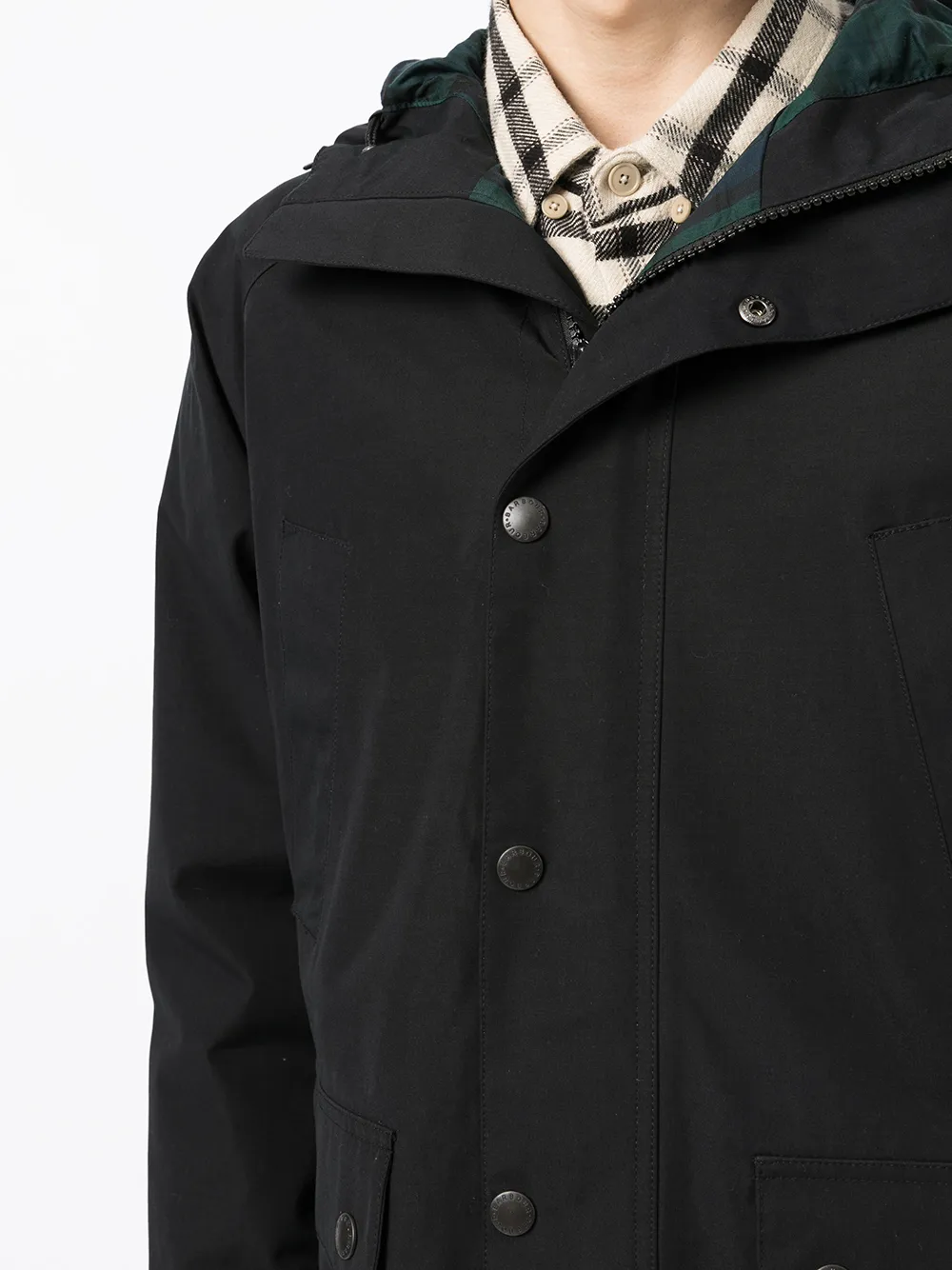 фото Barbour непромокаемая куртка bedale с капюшоном