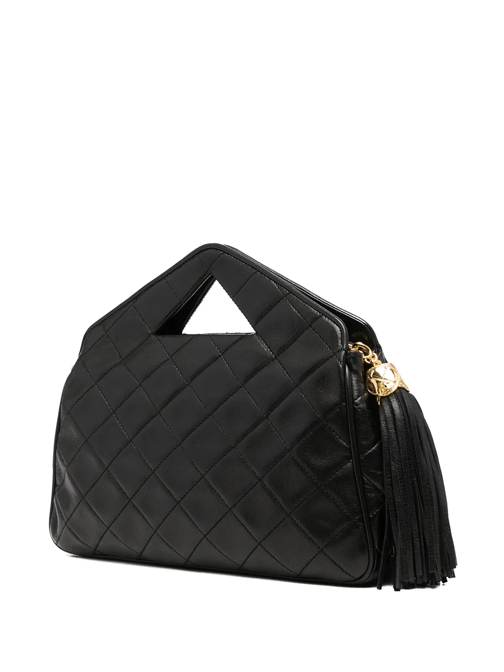 фото Chanel pre-owned стеганая сумка 1990-х годов с кисточкой