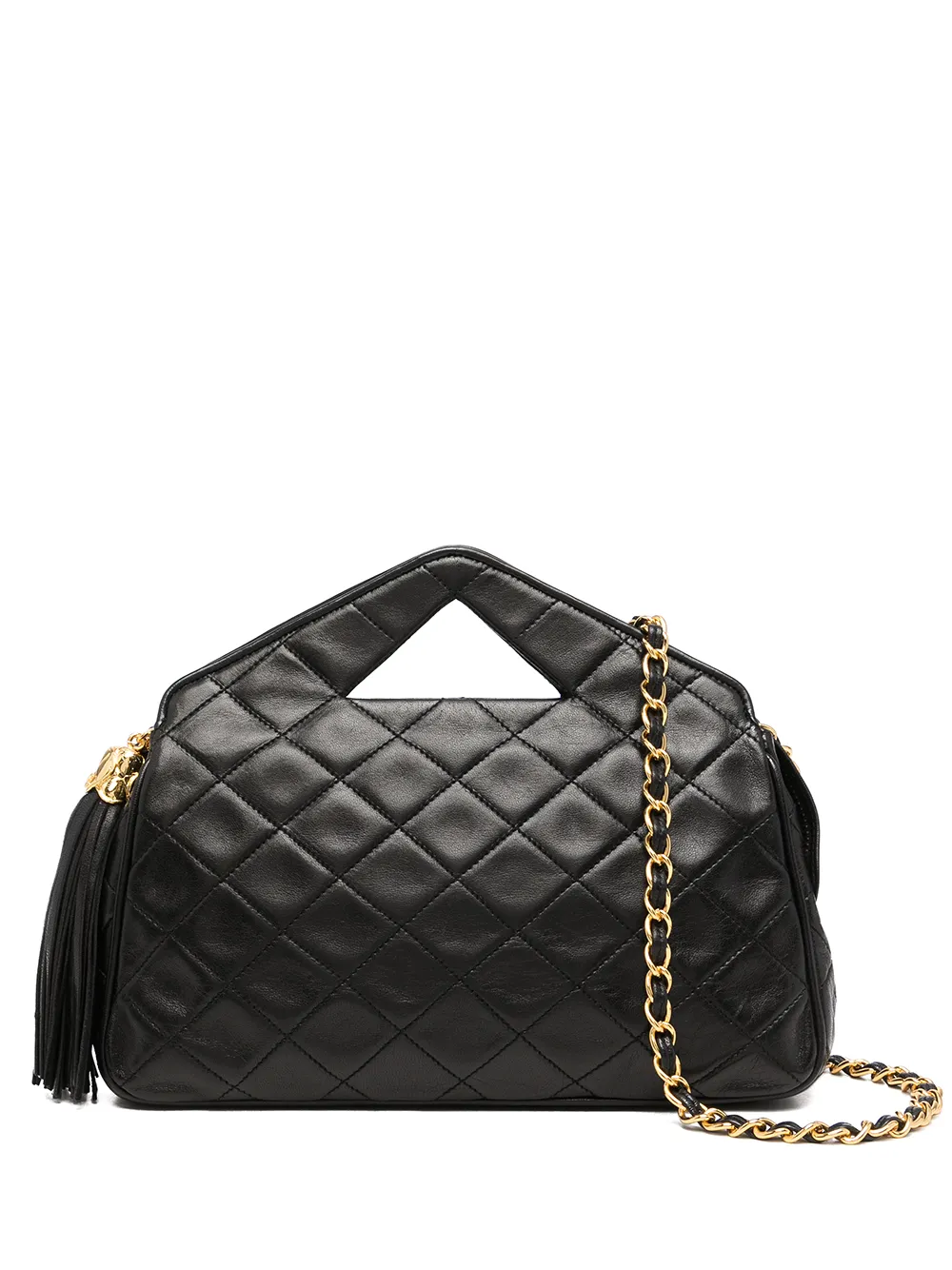 фото Chanel pre-owned стеганая сумка 1990-х годов с кисточкой