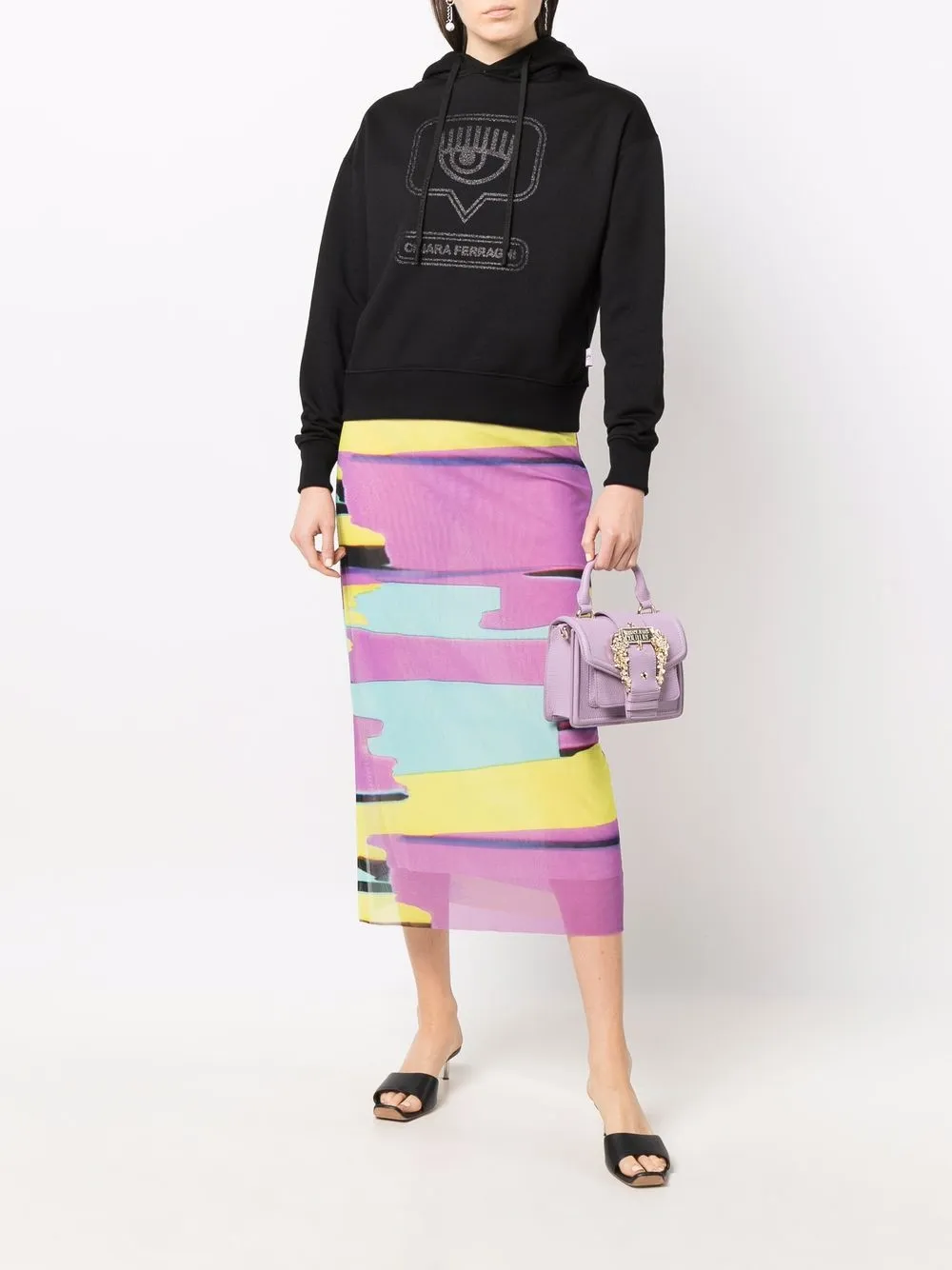 фото Versace jeans couture сумка-тоут с цепочкой