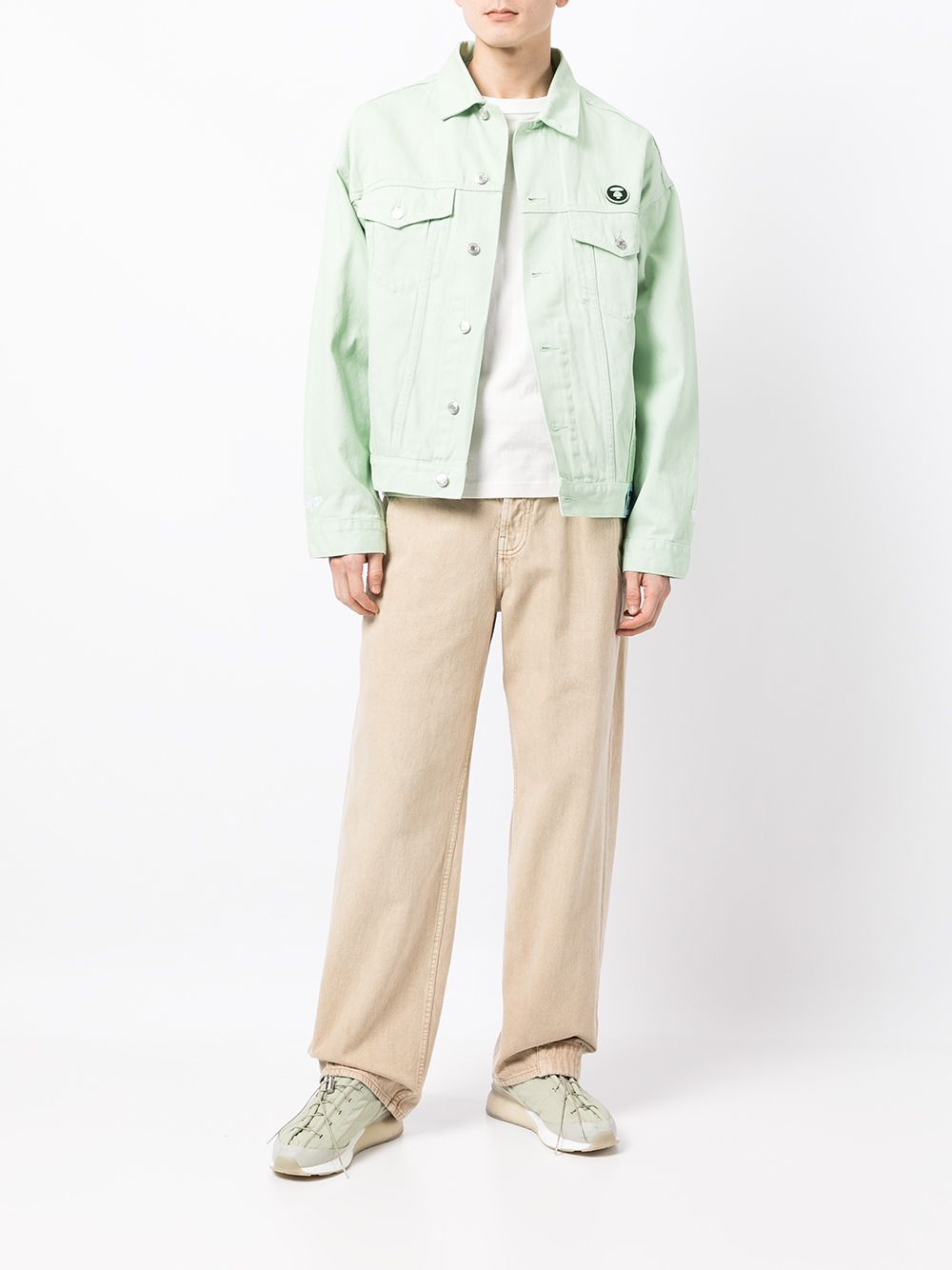 Topshop green outlet denim jacket