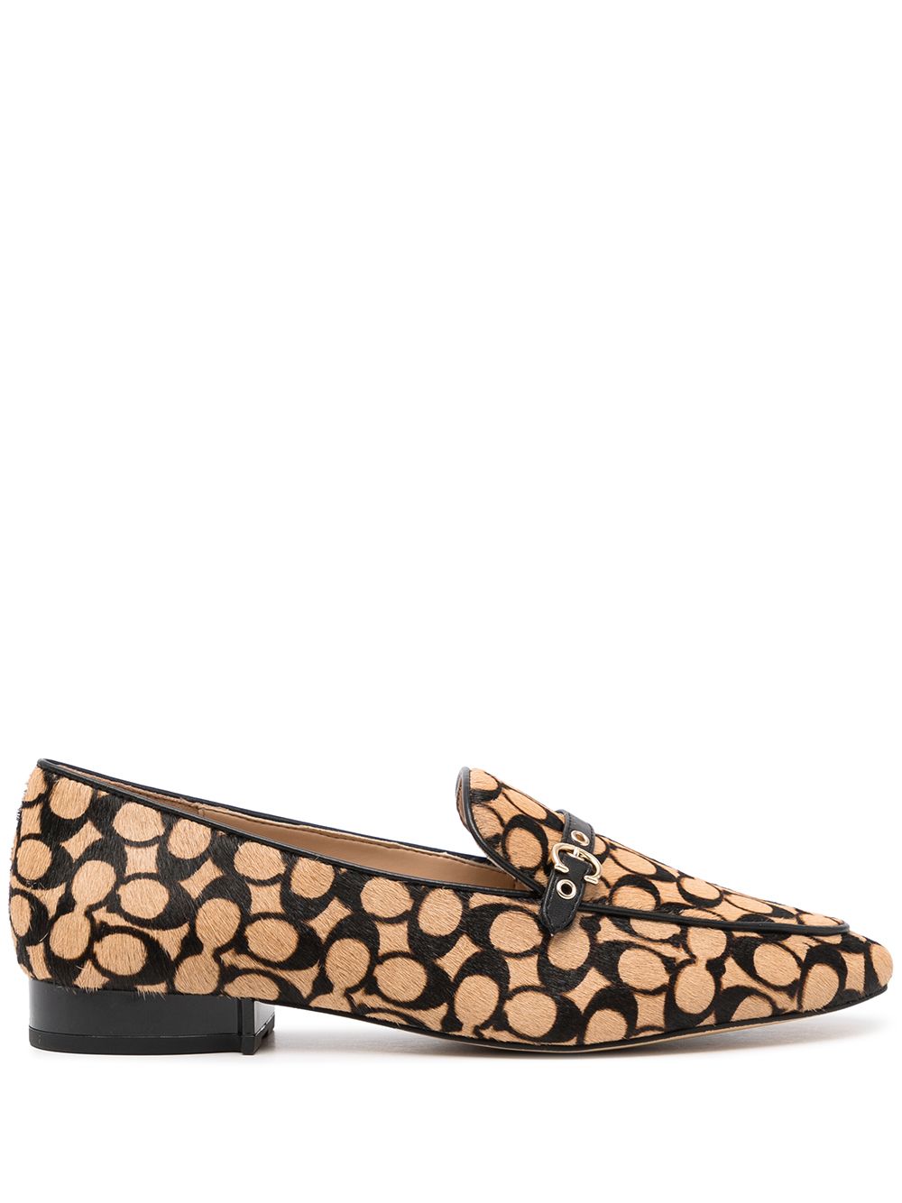 Coach monogram pointed-toe loafers 12709₽