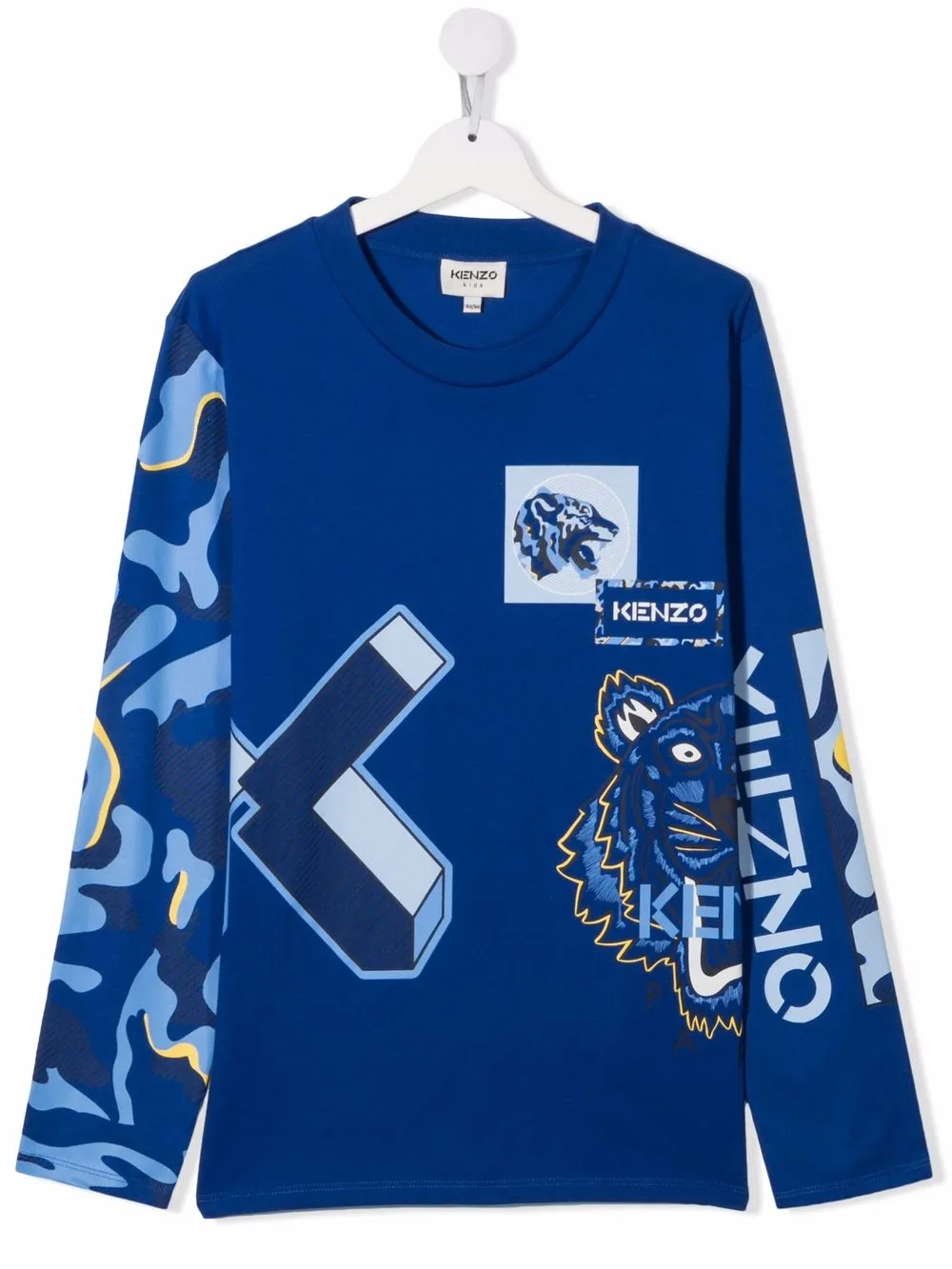 фото Kenzo kids топ с графичным принтом tiger