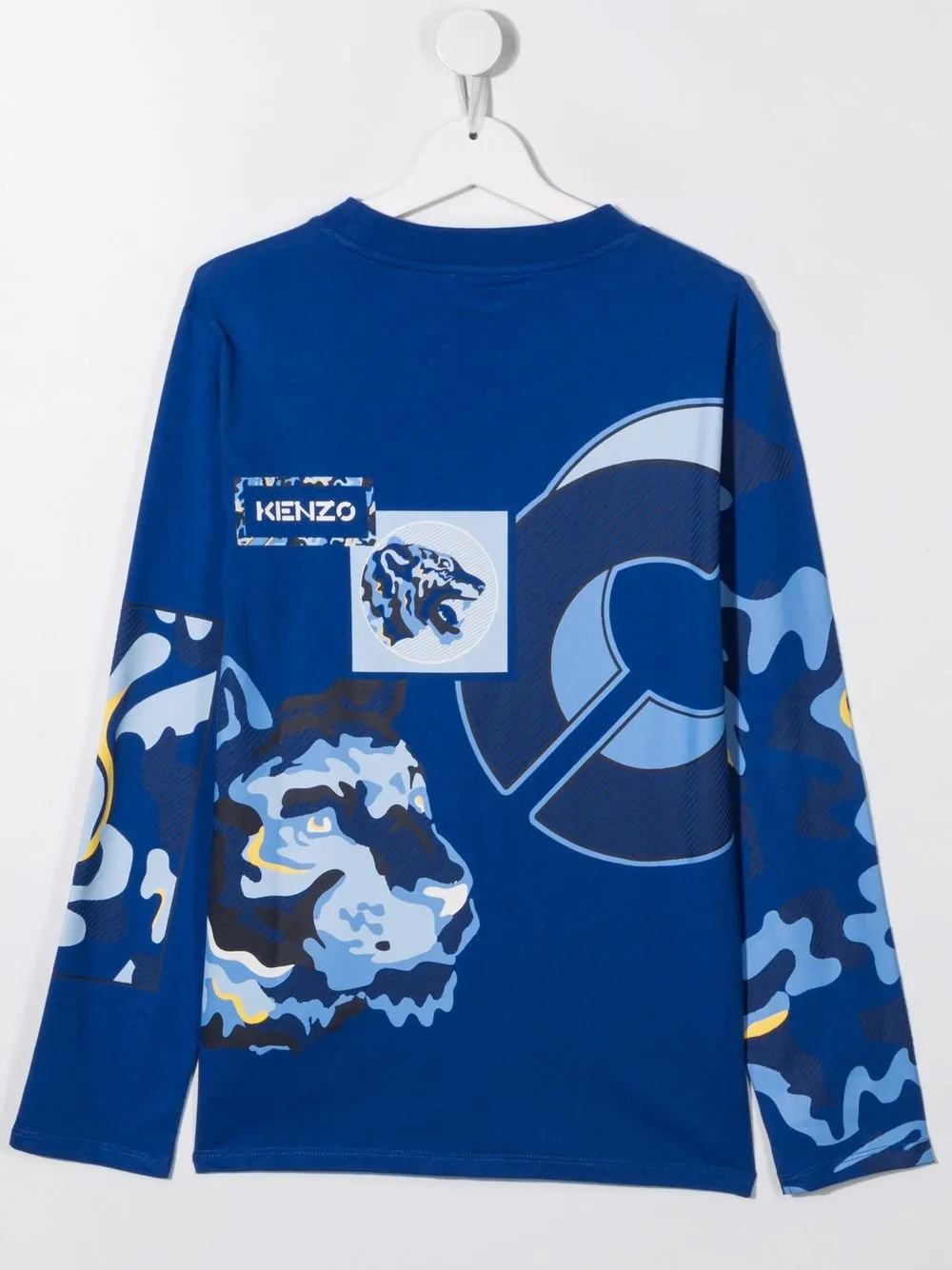 фото Kenzo kids топ с графичным принтом tiger
