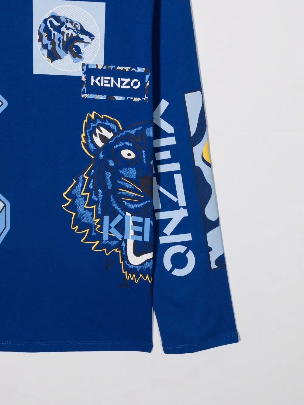 фото Kenzo kids топ с графичным принтом tiger