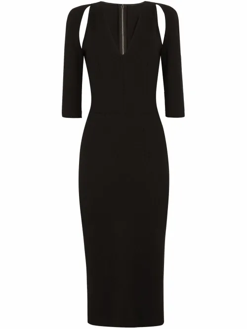Robe mi-longue à découpes - Dolce & Gabbana - Modalova