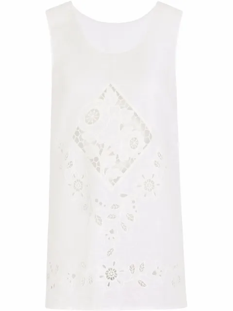 Dolce & Gabbana embroidered linen tunic