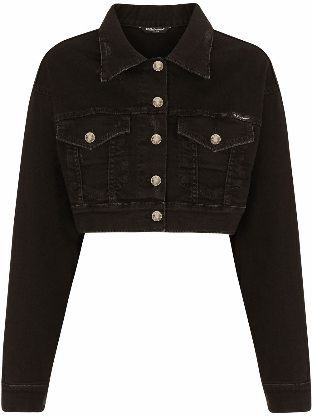 Image 1 of Dolce & Gabbana cropped denim jacket