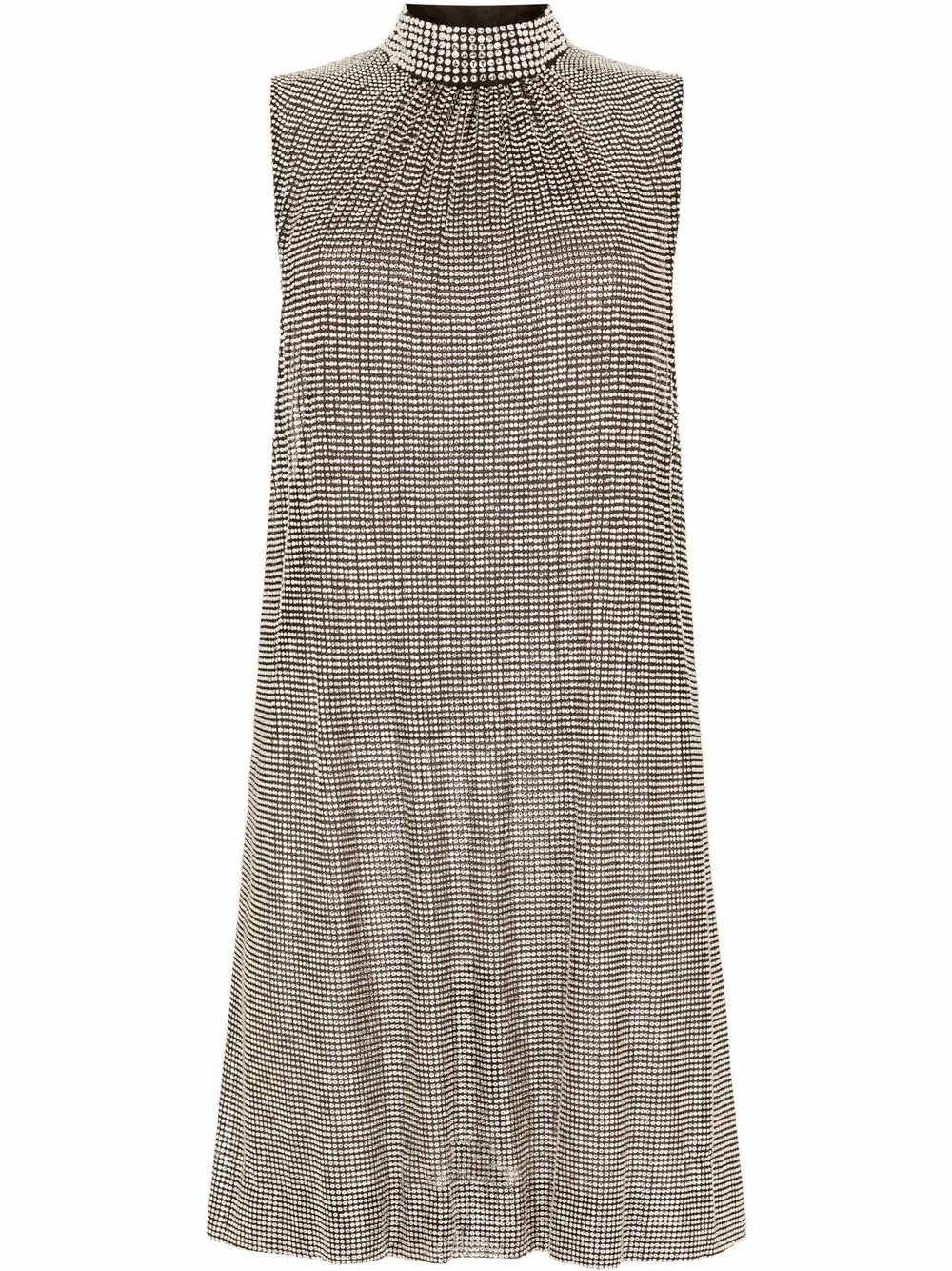 

Dolce & Gabbana crystal-embellished mini dress - Grey