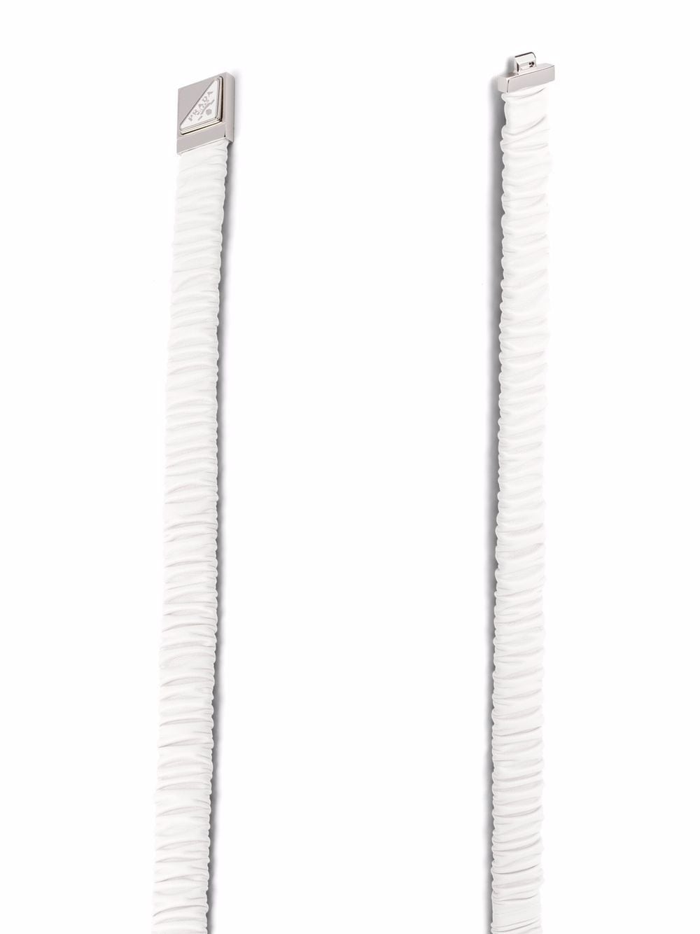 Image 2 of Prada triangle logo elasticated belt