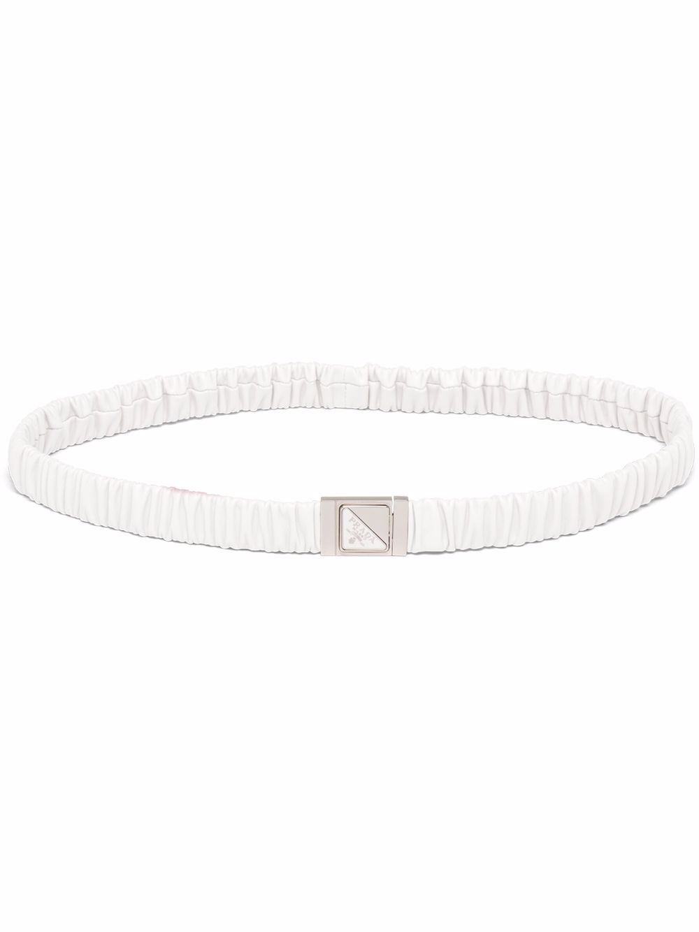 Image 1 of Prada triangle logo elasticated belt