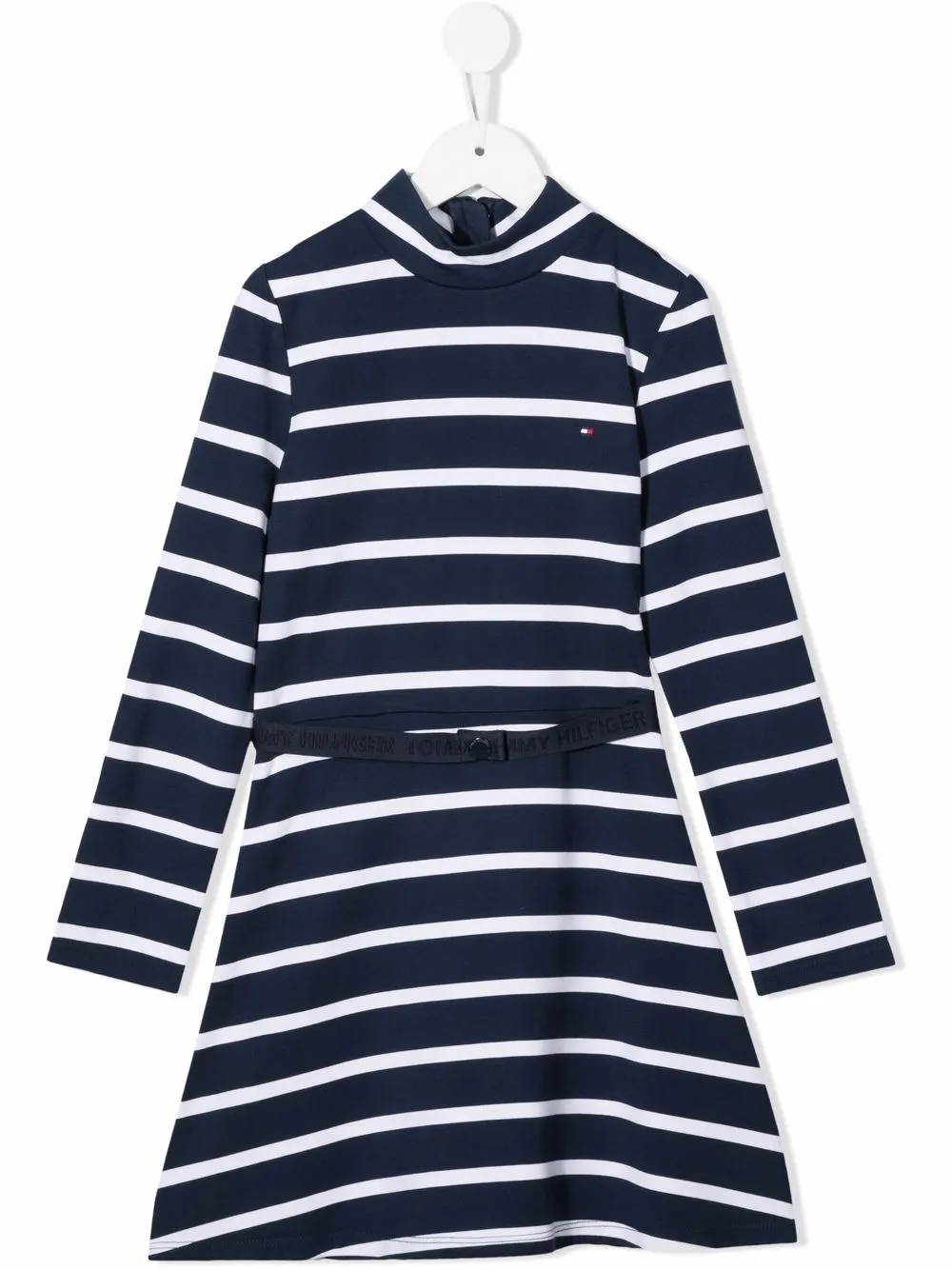 

Tommy Hilfiger Junior vestido skater a rayas - Azul